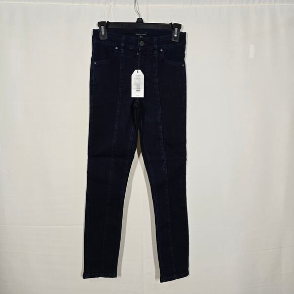 Universal Standard Dark Wash Debbie Skinny Jeans with Front Seam Size 00 - Picture 1 of 5